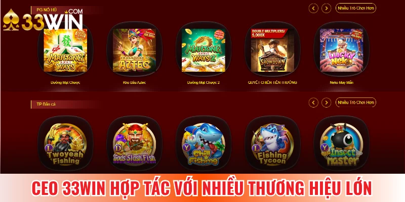 CEO hợp tác với nhiều thương hiệu lớn